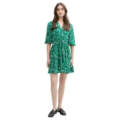 Mini dress with balloon sleeve