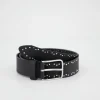 35 mm Leder-Nietgürtel