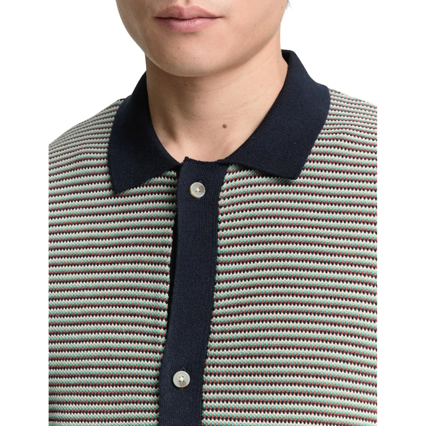 Multicolor knitted shirt