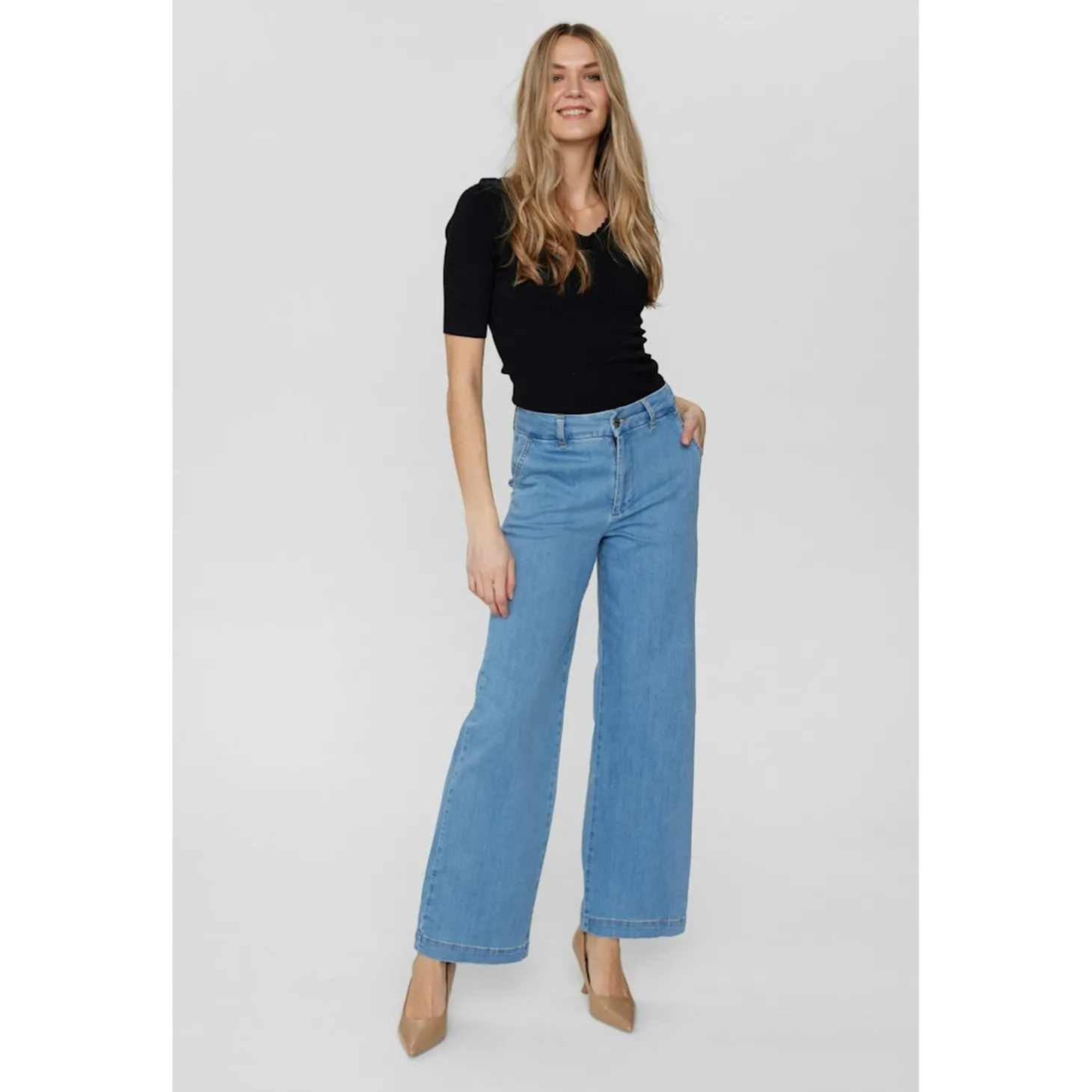 NUAMBER PANTS - LIGHT BLUE
