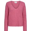 NURIETTE RIB V-NECK PULLOVER