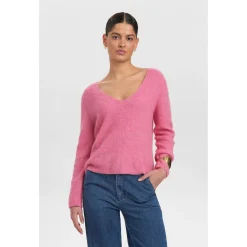 NURIETTE RIB V-NECK PULLOVER