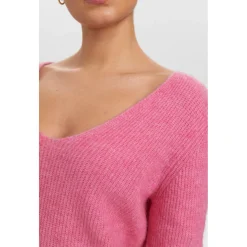 NURIETTE RIB V-NECK PULLOVER
