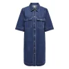 ONLBELLE S/S BUTTON DRESS DNM