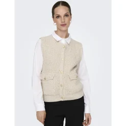 ONLCELESTE O-NECK VEST KNT
