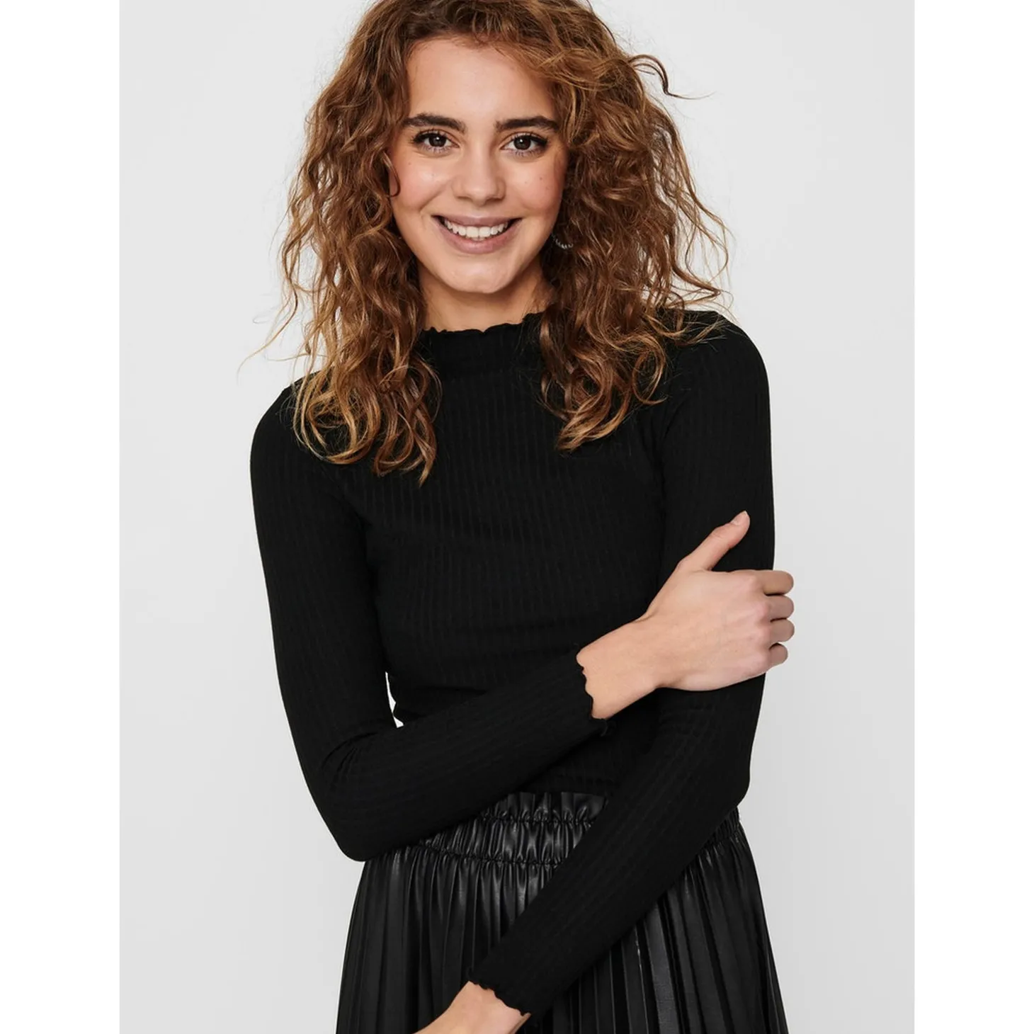 ONLEMMA L/S HIGH NECK TOP NOOS