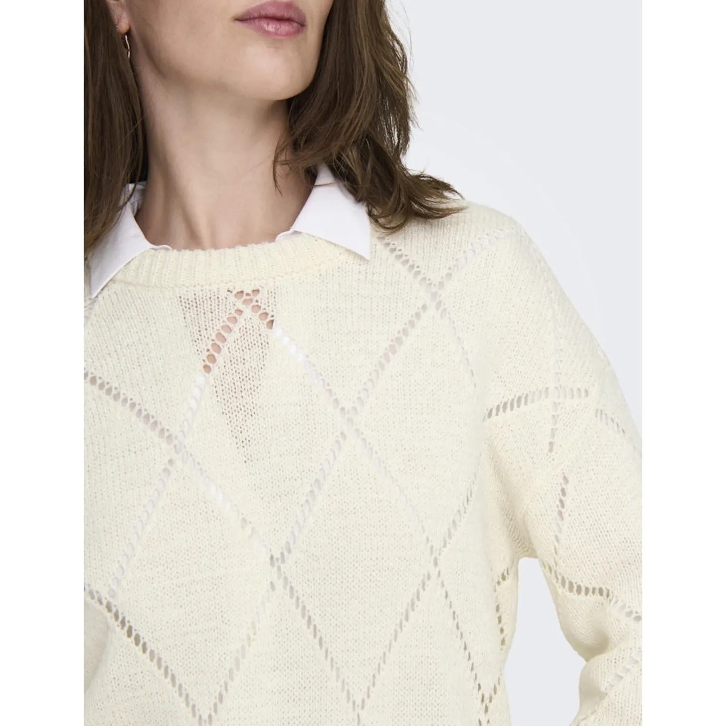 ONLGEENAS LS STRUCTURE O-NECK
