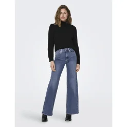 ONLMADISON BLUSH HW WIDE DNM
