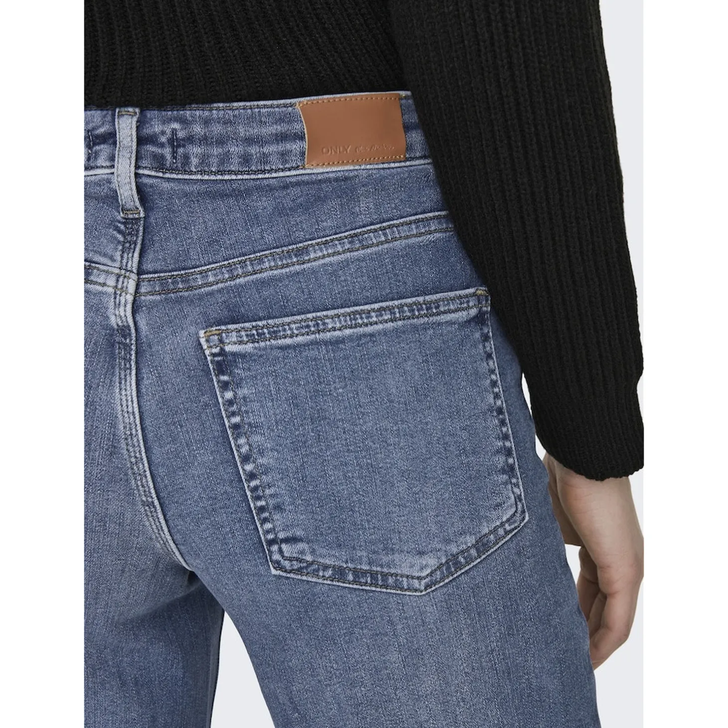ONLMADISON BLUSH HW WIDE DNM