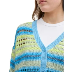 Open knit cardigan