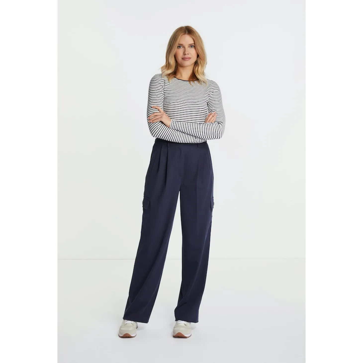 OrganicRibLongsleeveStriped