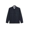 Overshirt with bowling collar,