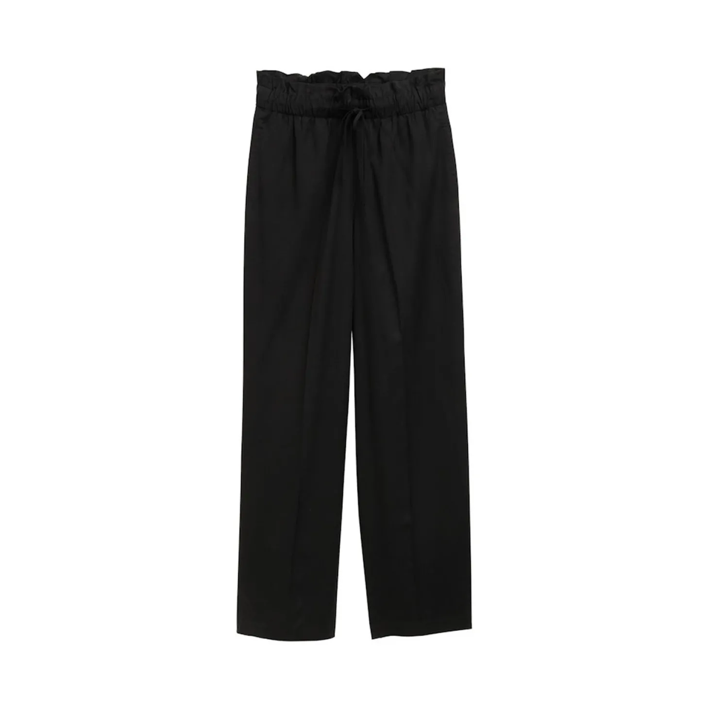 Paperbag wide leg pants