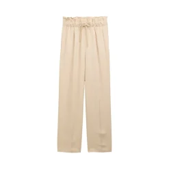 Paperbag wide leg pants