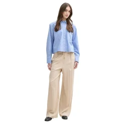Paperbag wide leg pants