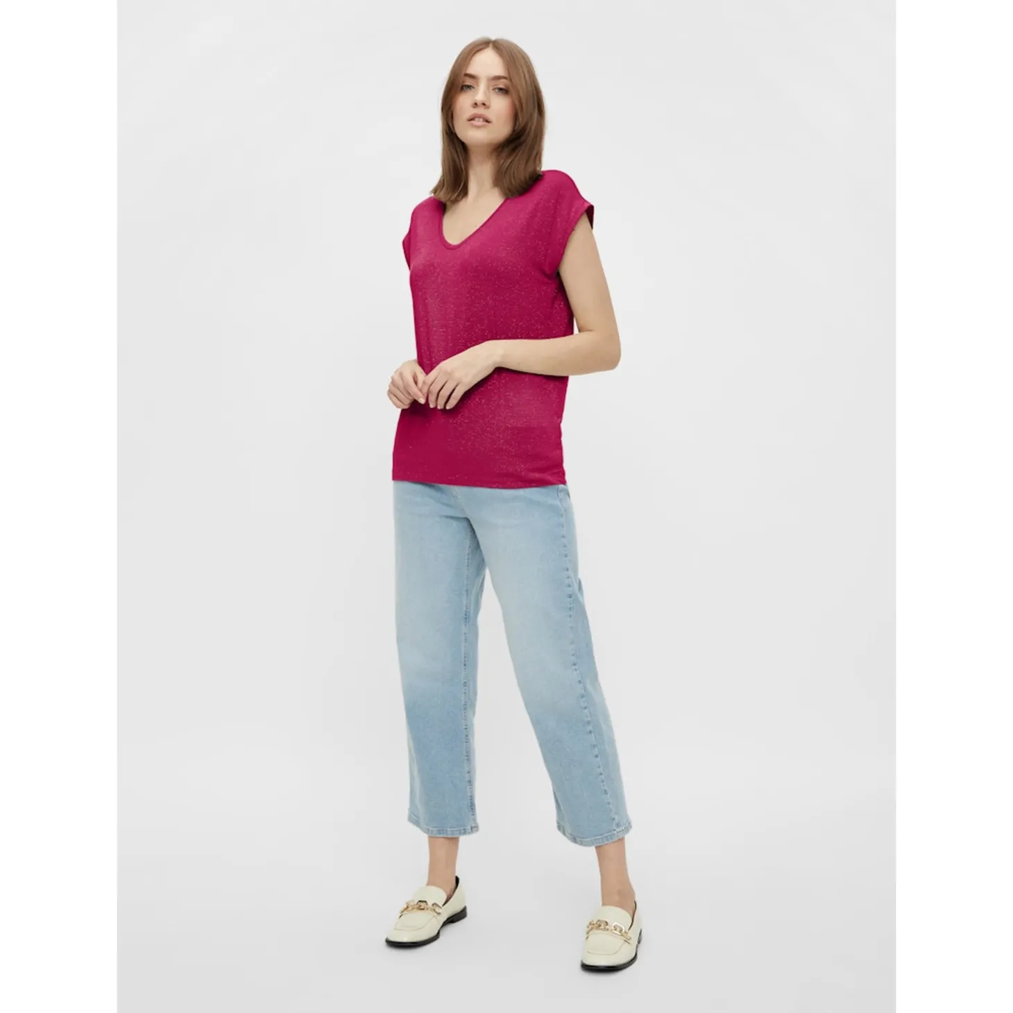 PCBILLO TEE LUREX STRIPES NOOS