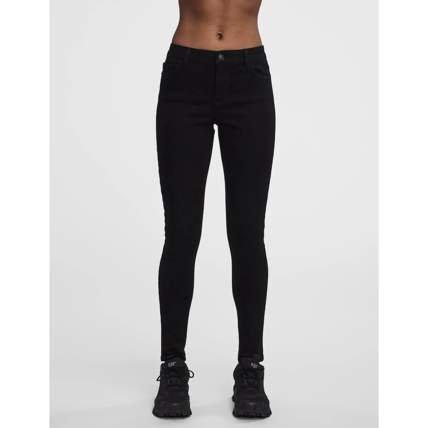PCDANA MW SKINNY JEANS BL102 N