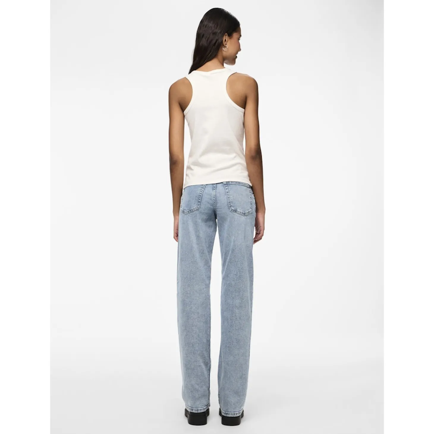 PCKELLY MW STRAIGHT JEANS LB30