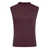 PCMADISON SL DRAPED TOP NOOS