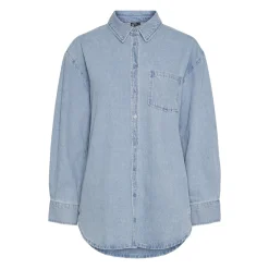 PCMAISIE LS DENIM SHIRT NOOS B