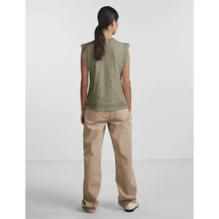 PCOLLINE SL LACE TOP WVN NOOS