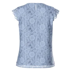 PCOLLINE SL LACE V-NECK TOP WV