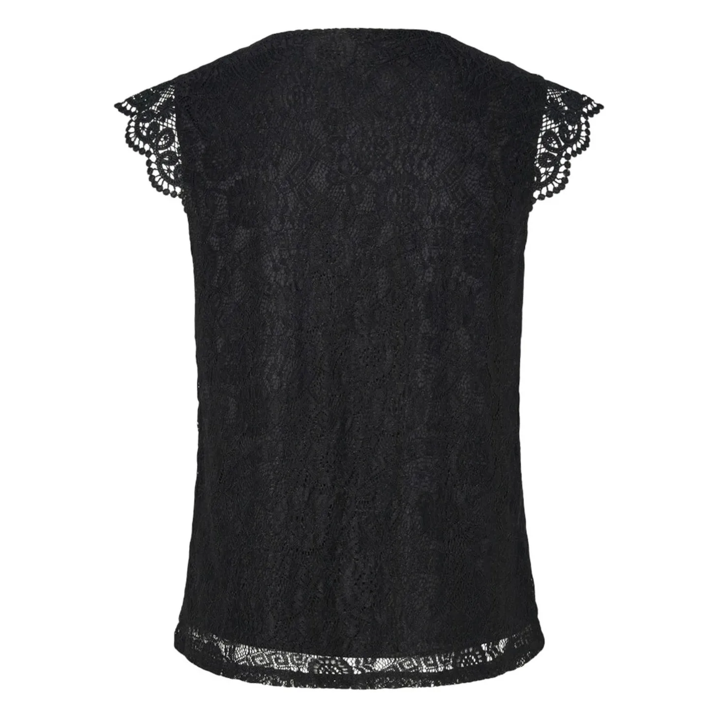 PCOLLINE SL LACE V-NECK TOP WV