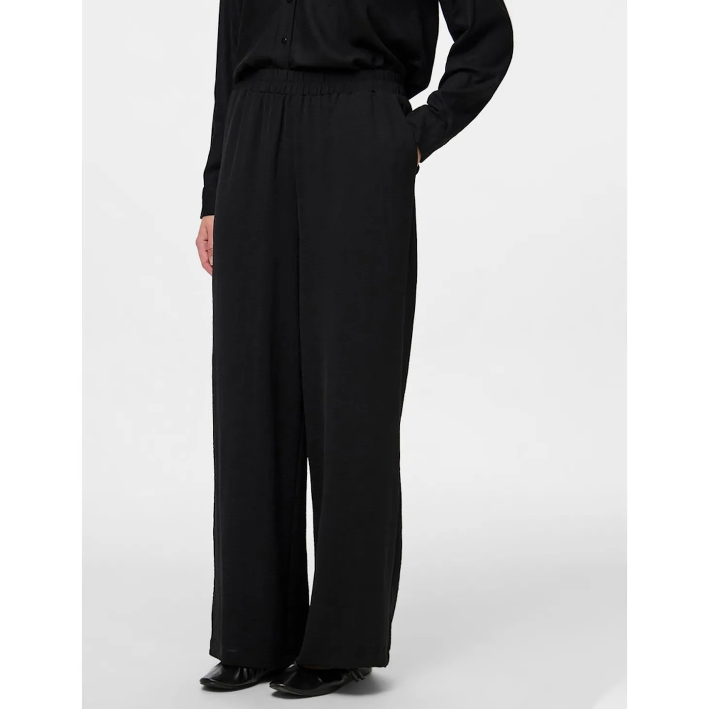 PCTIFFANY HW WIDE PANTS WVN NO