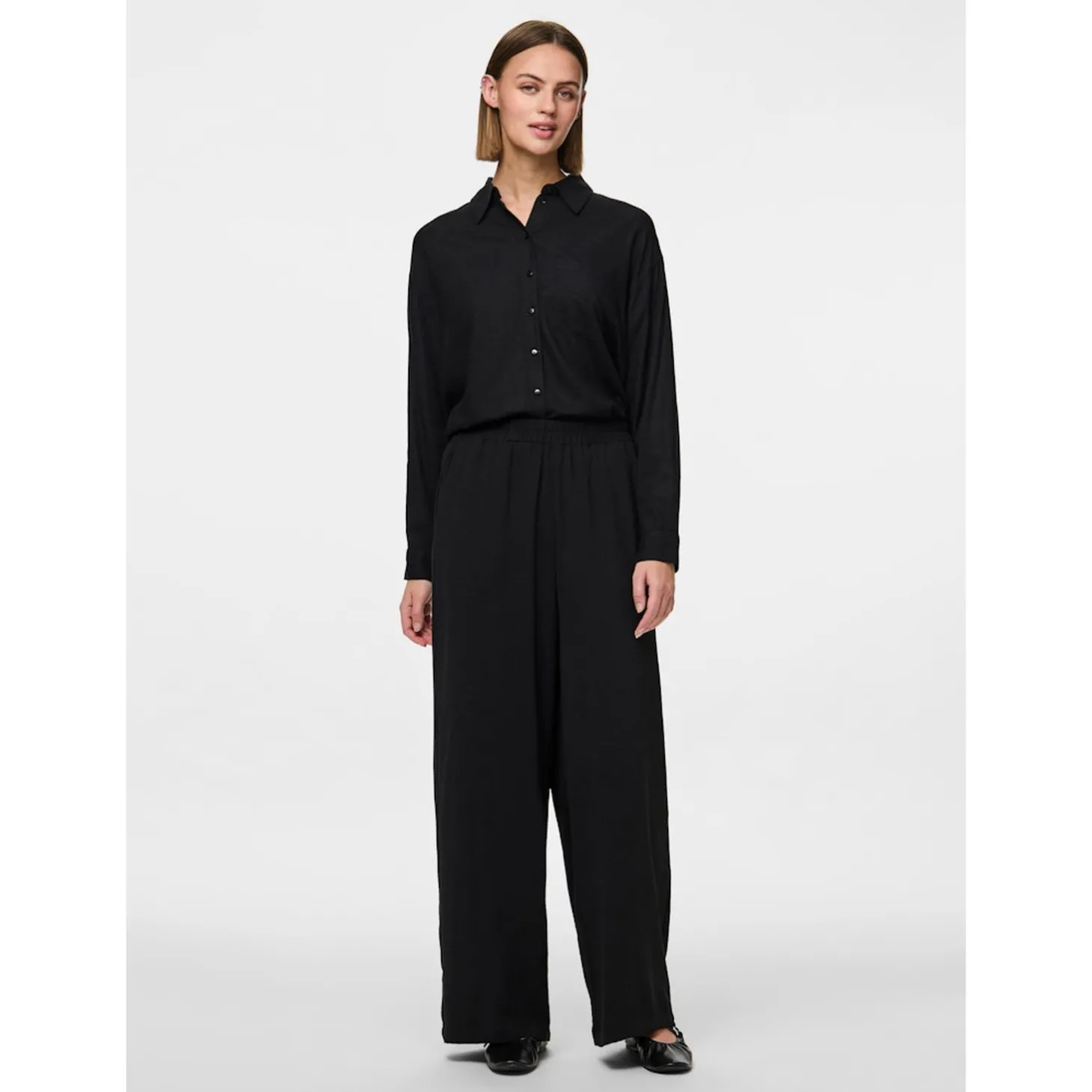 PCTIFFANY HW WIDE PANTS WVN NO