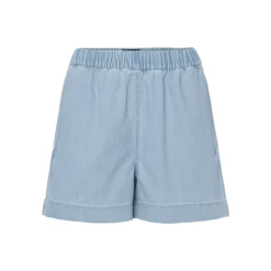 PCTULA MW PULL UP DENIM SHORTS