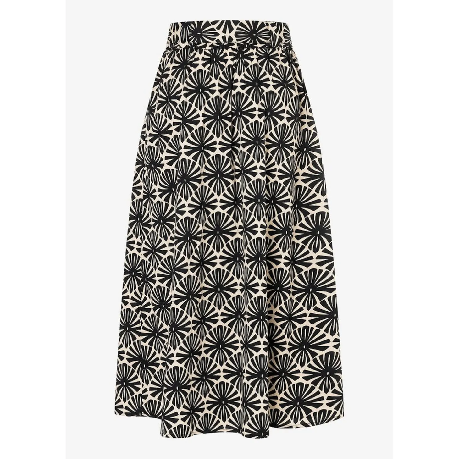 Poplin Print Skirt
