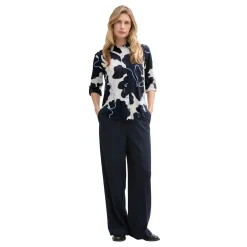 Printed blouse with collar
