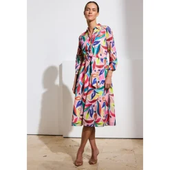 Printed CO-Voile Dress