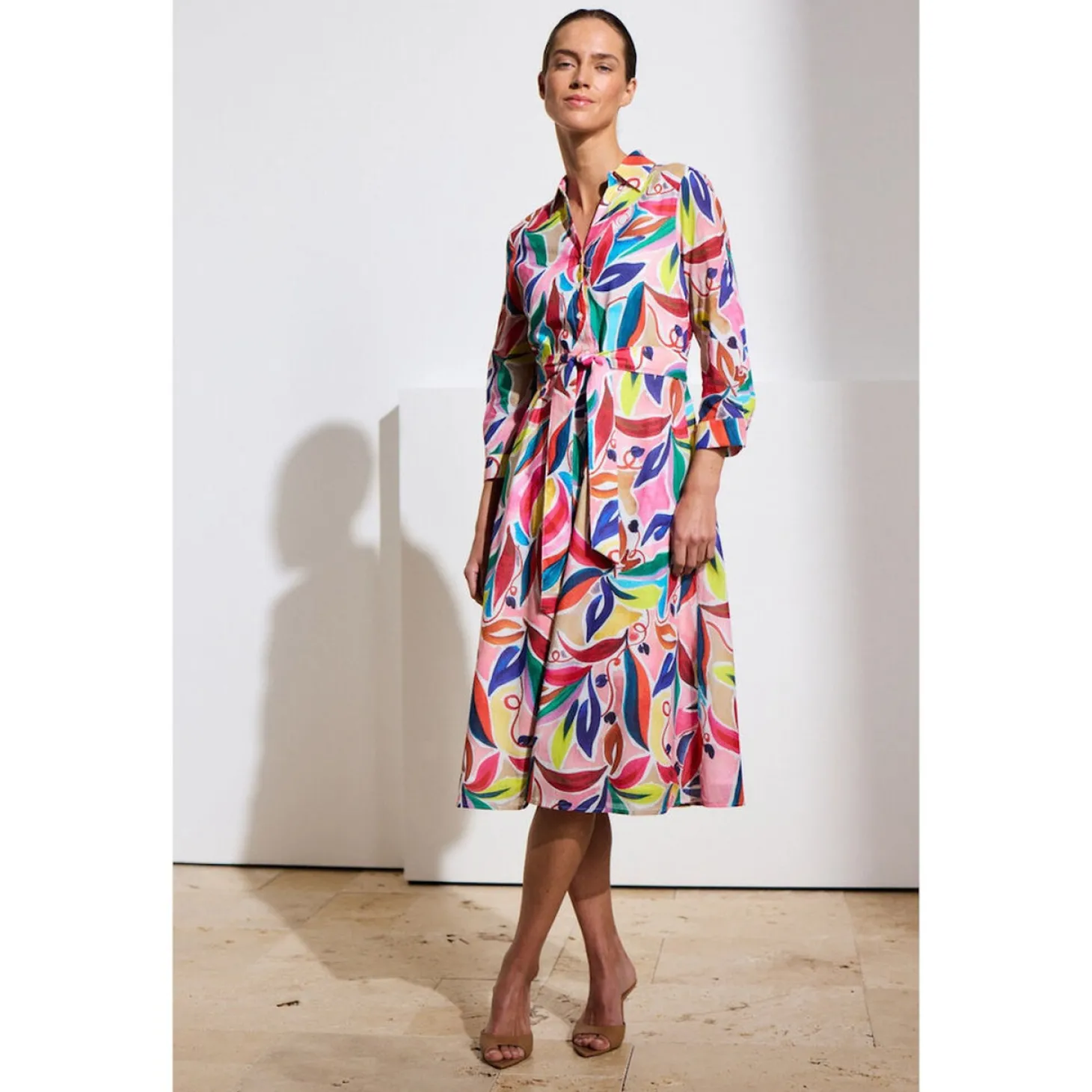 Printed CO-Voile Dress