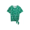 Printed knot T-Shirt