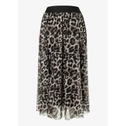 Printed Mesh Skirt