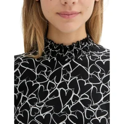 Printed mockneck T-shirt