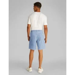 PULL ON RELAXED DENIM SHORT