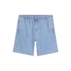 PULL ON RELAXED DENIM SHORT