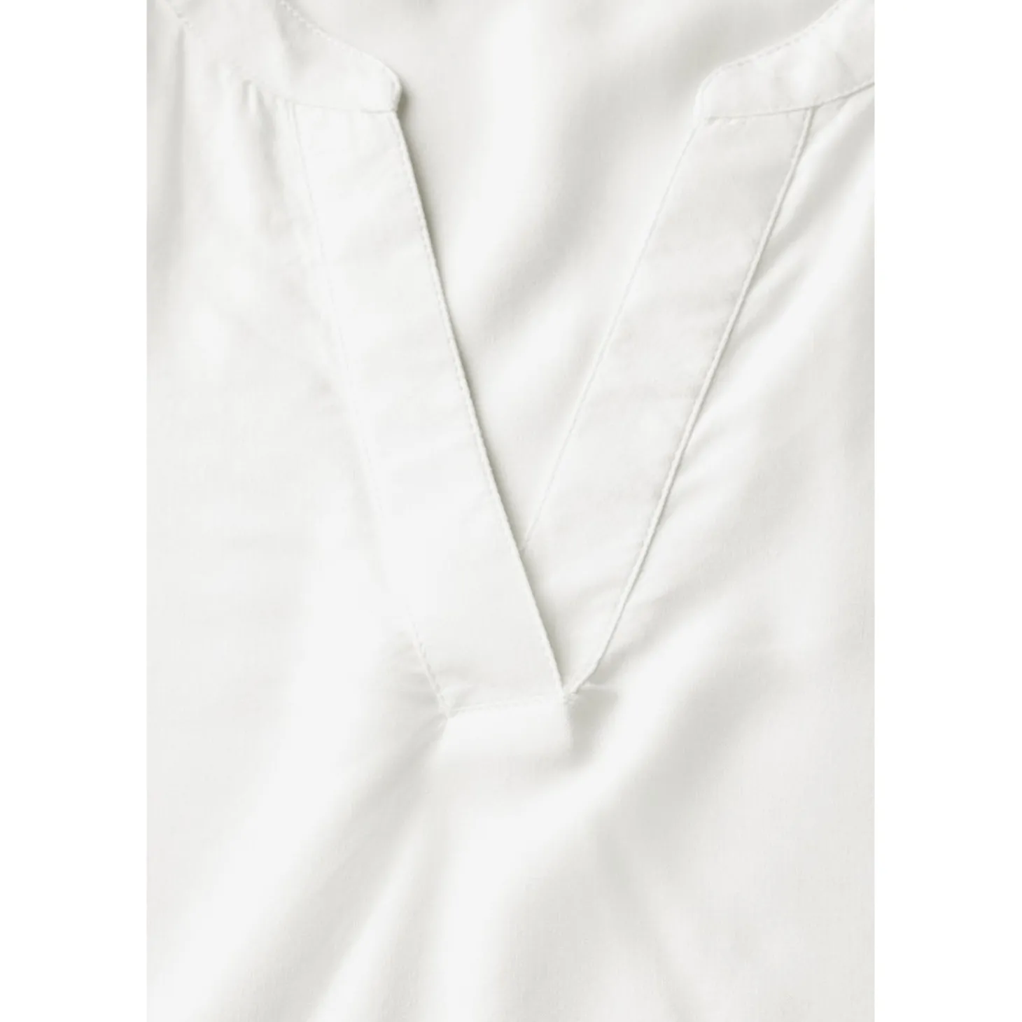 QR Splitneck blouse w turn-up