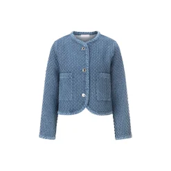 Quilted denim jacket