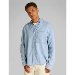 REGULAR LINEAR DENIM SHIRT