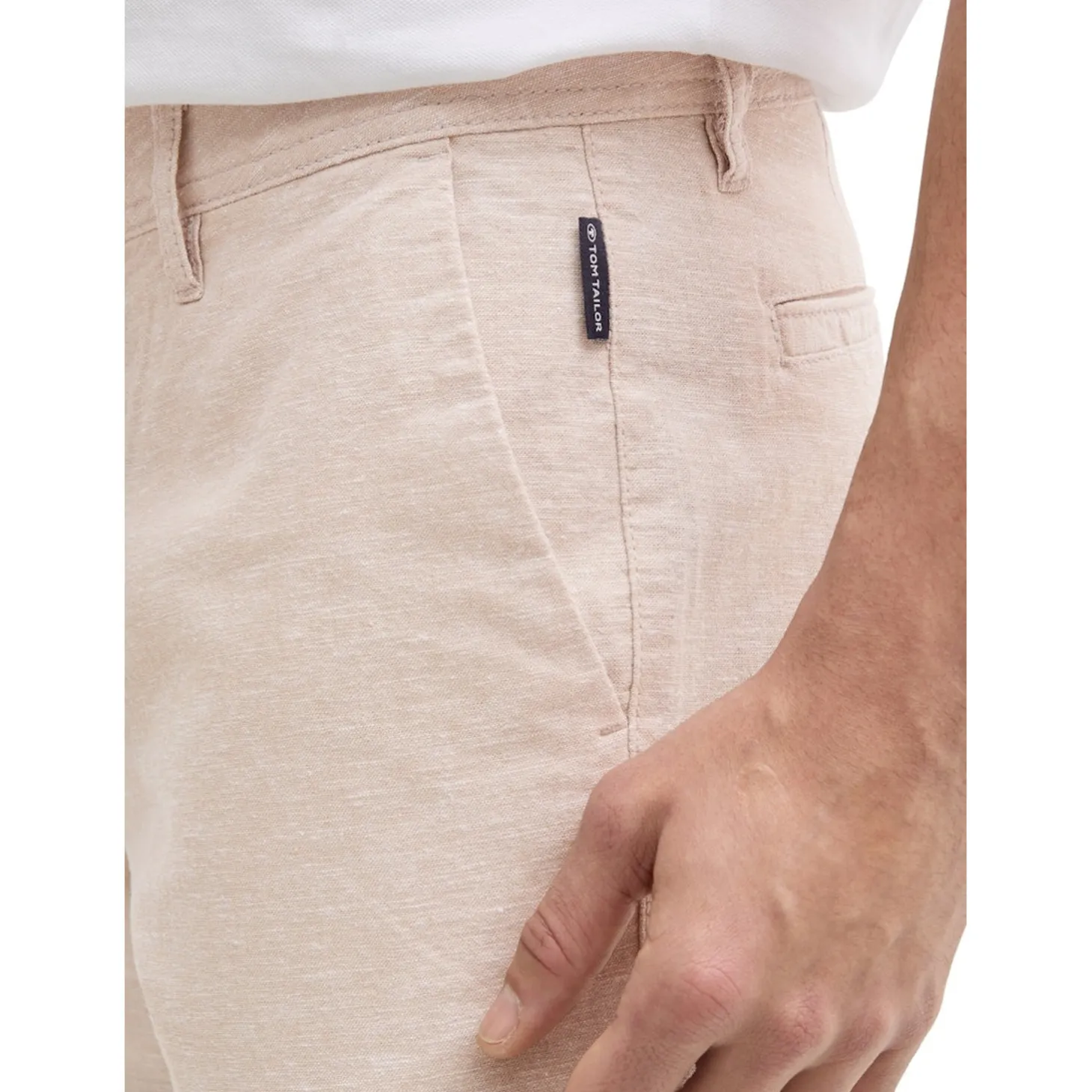 Regular linen chino shorts