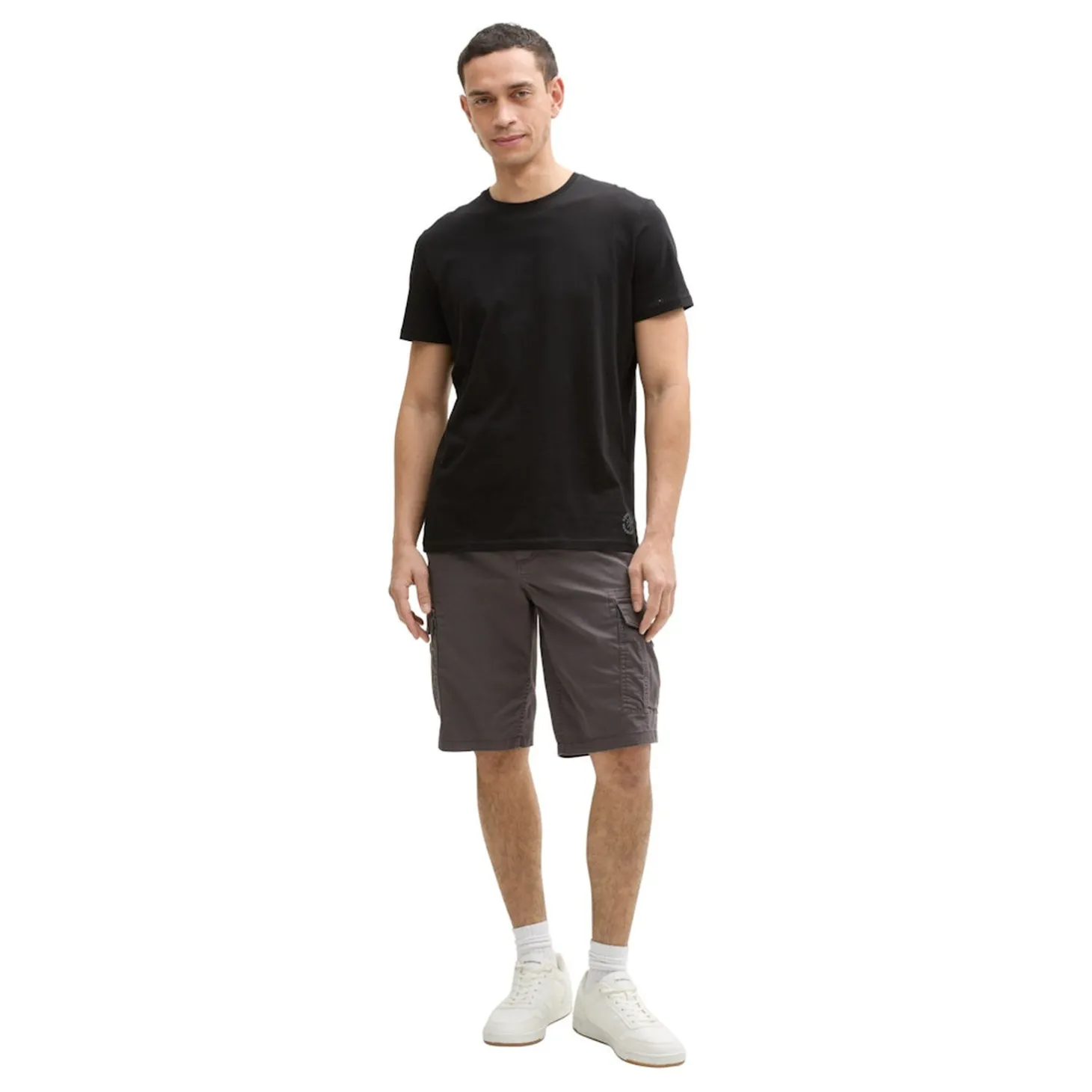 Regular printed cargo shorts