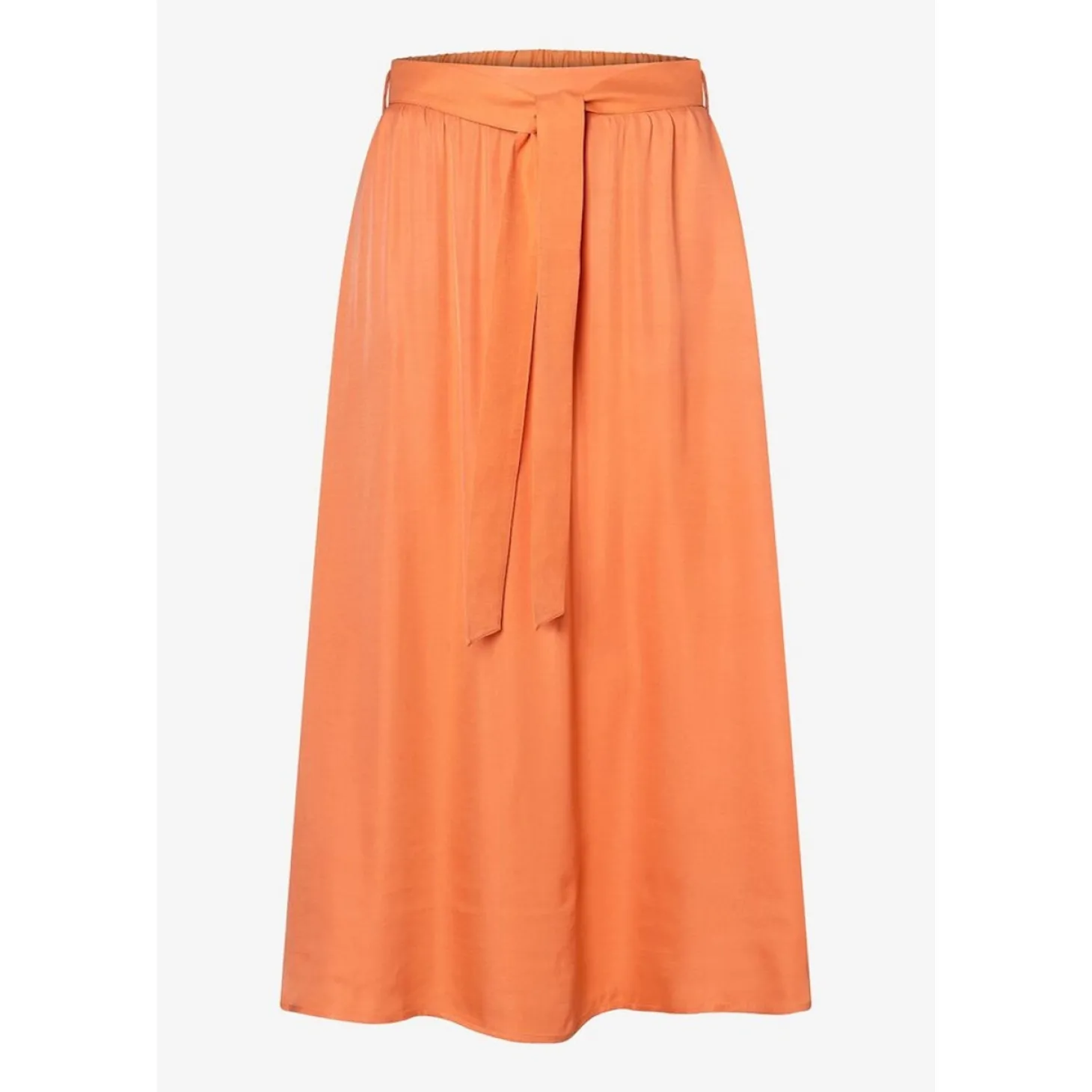 Satin Midi Skirt