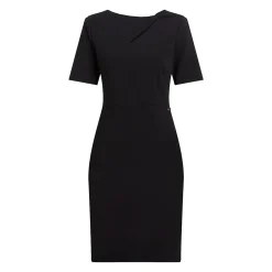 SCUBA CREPE FRONT TWIST DRESS