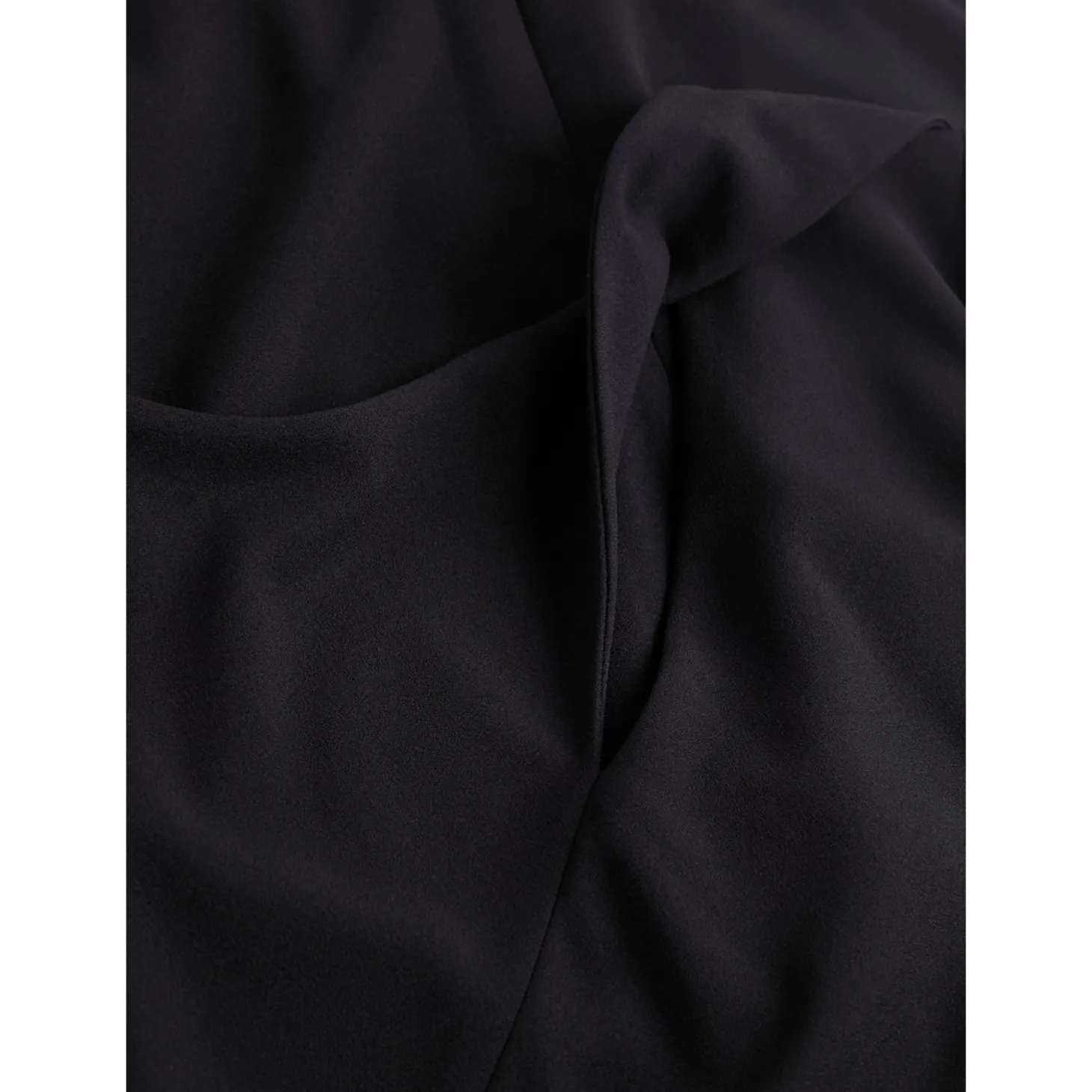 SCUBA CREPE FRONT TWIST DRESS