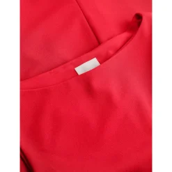 SCUBA CREPE MIDI SLASH DRESS