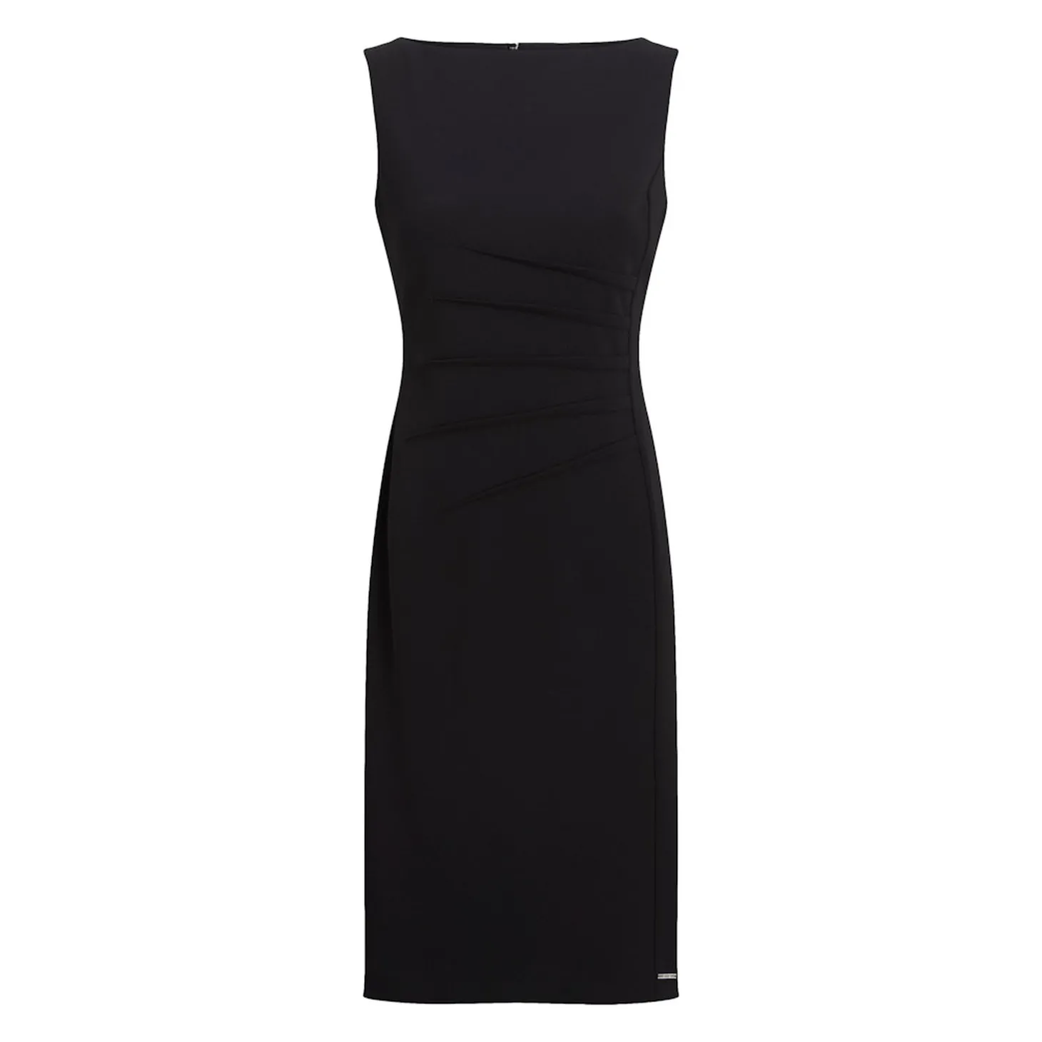 SCUBA CREPE NS GATHERED DRESS