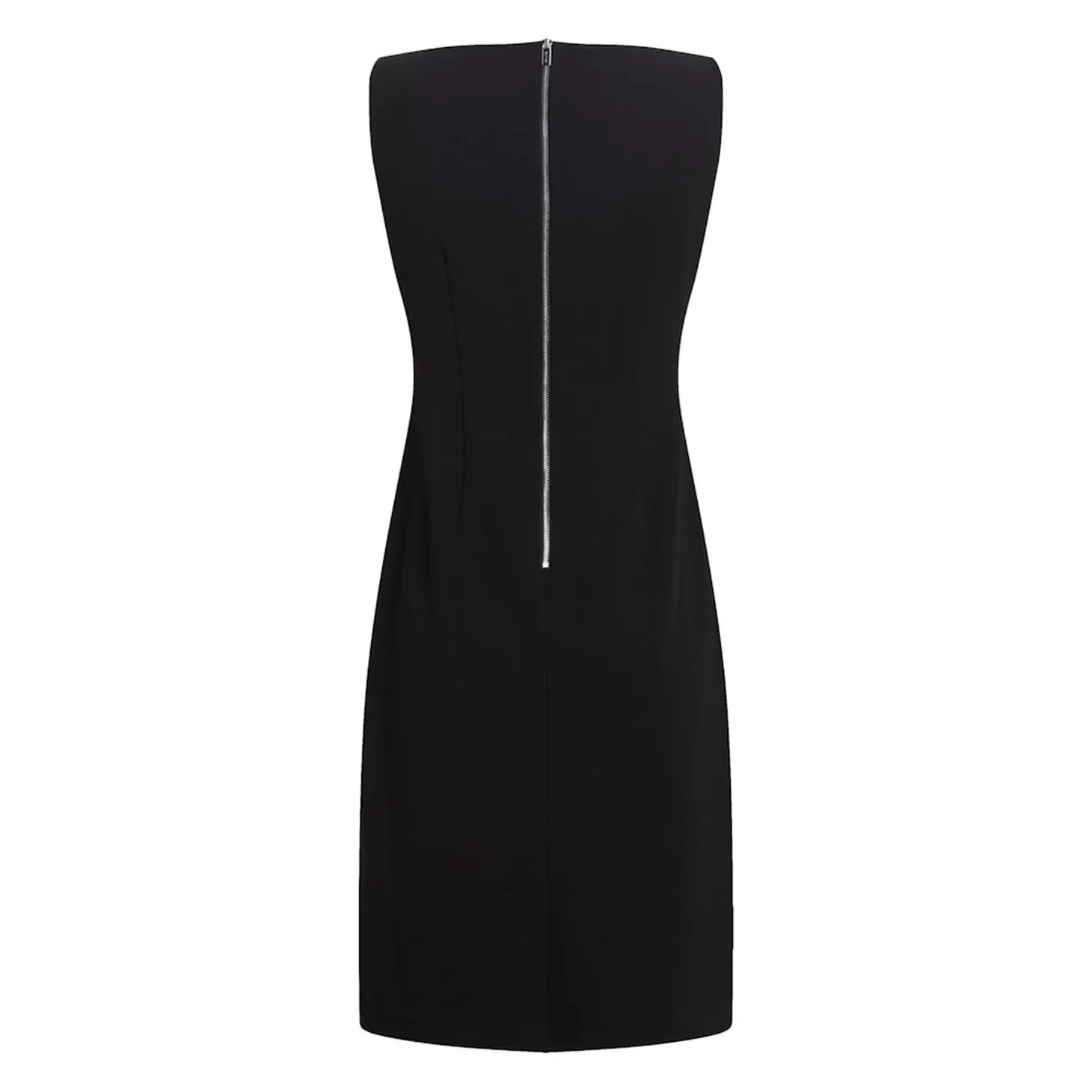 SCUBA CREPE NS GATHERED DRESS